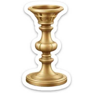 Antique candle holder  sticker