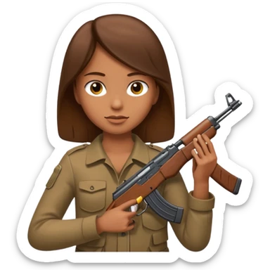 AK47 in heand sticker