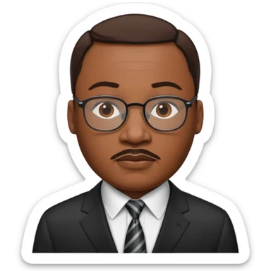 Martin Luther King JR. Died sticker