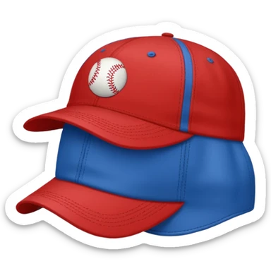 baseball cap blue (#00A3E0) and red (#F9423A) sticker