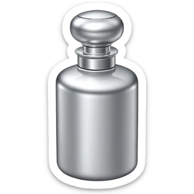 silver elegant perfume sticker