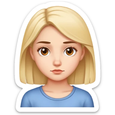 girl side eyeing  sticker