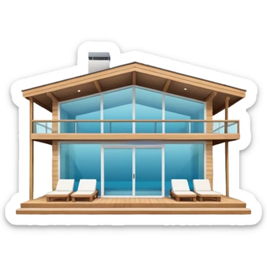 pool house sticker