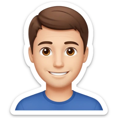 About me male handsome sticker