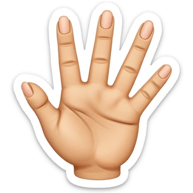 Hand emoji middle finger Aage honi chahie sticker