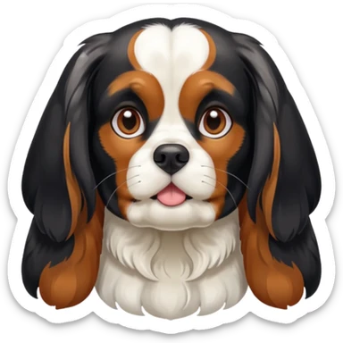 Chienne King charles sticker