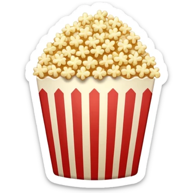 a single grain of  Popped Popcorn sticker