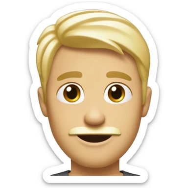 Blonder glücklicher Mann Ende 30  sticker