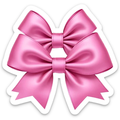 Pink bows sticker
