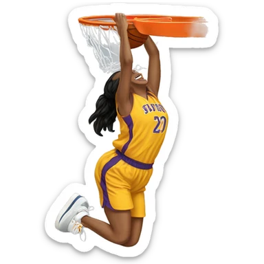 Put naya dunking on somebody  sticker