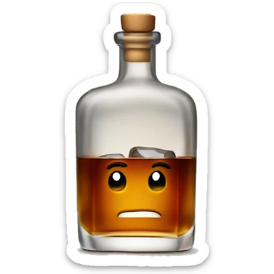 whiskey on the rocks sticker