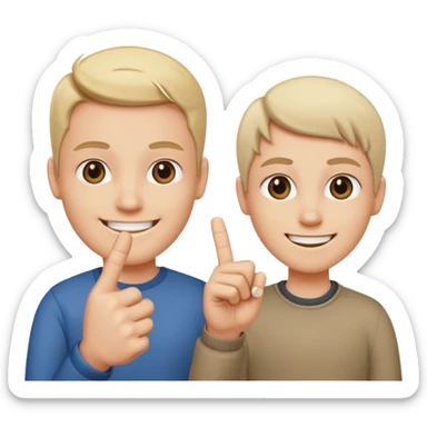Deze: 🥰 en deze: 🖕🏻 moeten gemixt worden sticker