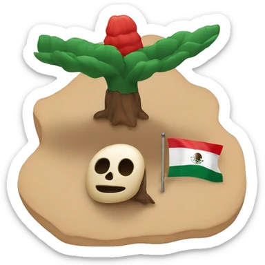 Mexican symbol and territory sticker