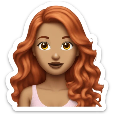 Victoria secret redhead sticker