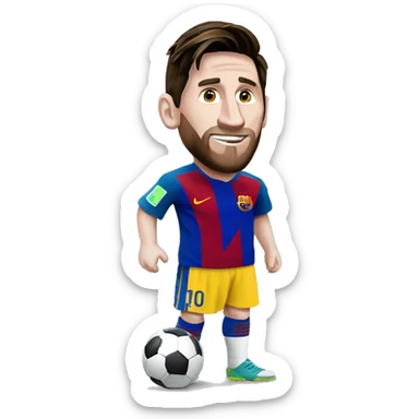Messi con el mundial  sticker