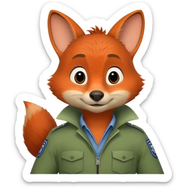Nick zootopia sticker