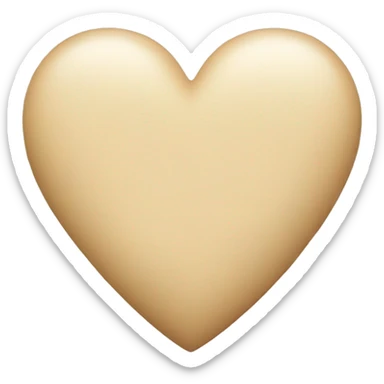 Beige Heart  sticker