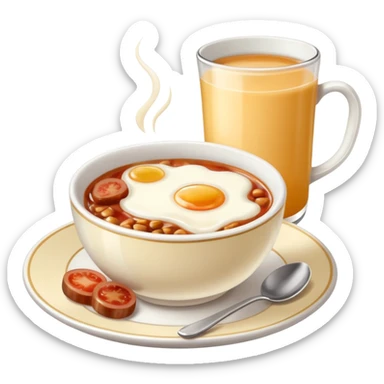 English Breakfast: Teacup with milk















 sticker