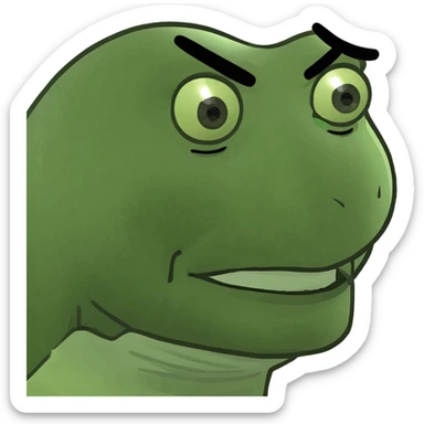 middle aged man, a little fat with really short dark hair sticker