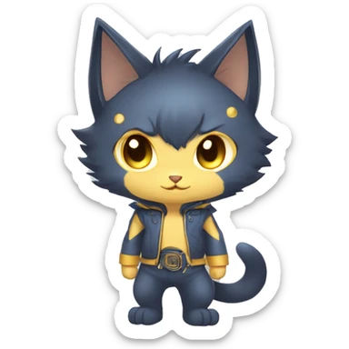 Catboy-Chibi-Sona-Shiny-Fakémon full body sticker
