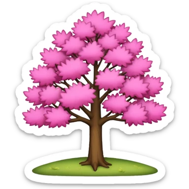 japan  trees nature pink the corner of the screen just one tree sticker