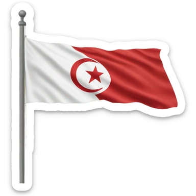 tunisia flag sticker
