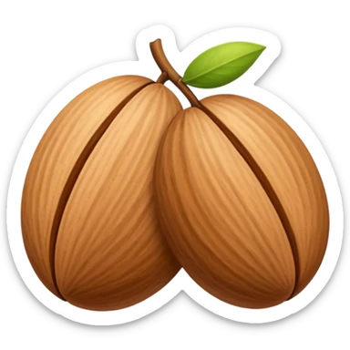 Almond realistic  sticker