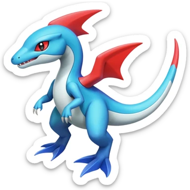 Meloetta-Inteleon-Salamence-Salandit-Latios-Fakémon-creature-hybrid sticker