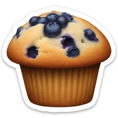 Blueberry muffin sticker