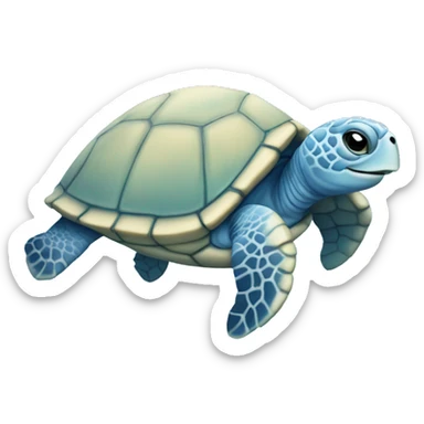 pastel blue Sea turtle  sticker