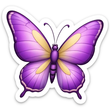 Borboleta lilás sticker