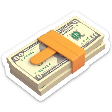 money, various interpretations sticker