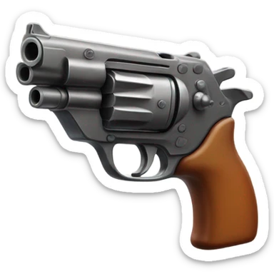 Smiling gun sticker