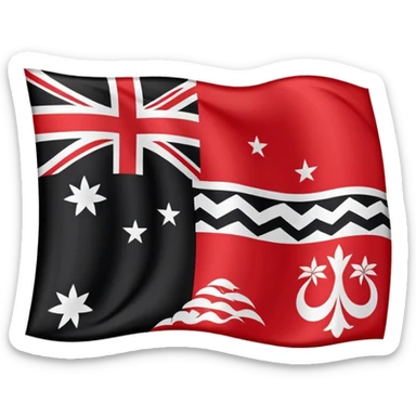 Māori New Zealand flag sticker