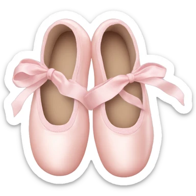 Pale pink ballet shoes sticker