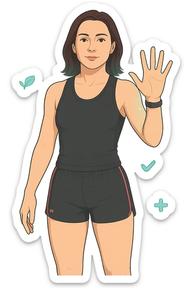 Donna senza cellulite grazie alla sua infiammazione sistemica bassa (fallo capire come vuoi) sticker