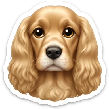 Eglish cocker spaniel golden sticker