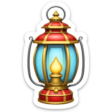 circus lantern sticker