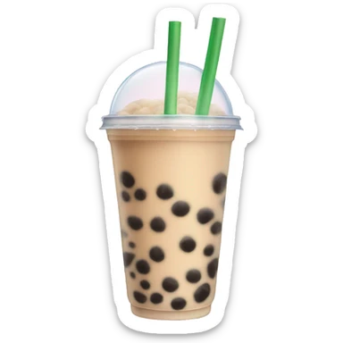 Bubble tea sticker