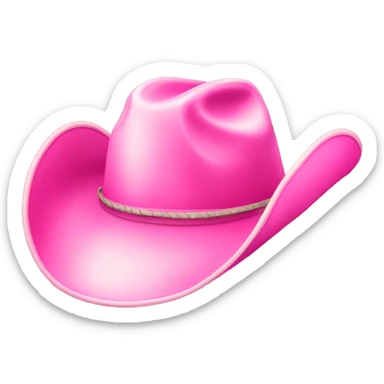 Pink cowgirl hat  sticker