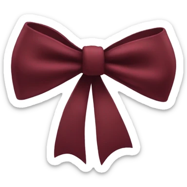 Dark Red One bow sticker