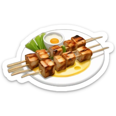 Brochette yakitori beuf fromage sticker