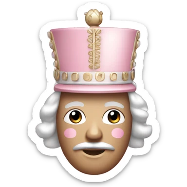 light pink nutcracker sticker