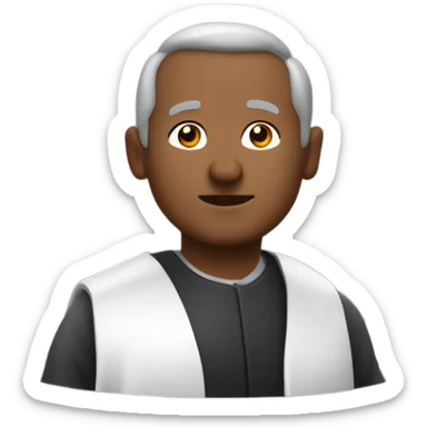 Un pastor cargando a una oveja  sticker