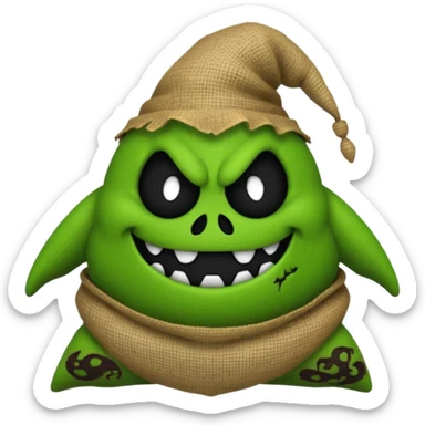 create Oogie boogie From nightmare before Christmas As Emojis that don’t already exists. sticker