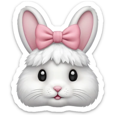 Coelho de laço sticker