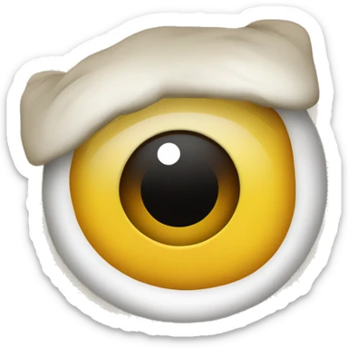 Tigela de arroz com olhos sticker