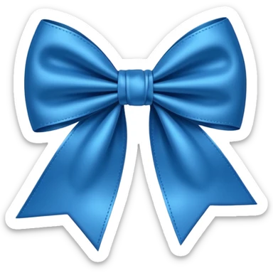 Laço azul escuro sticker