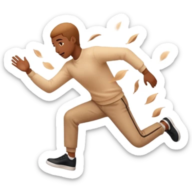 a person crashing out  sticker