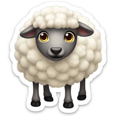 Innocent sheep sticker